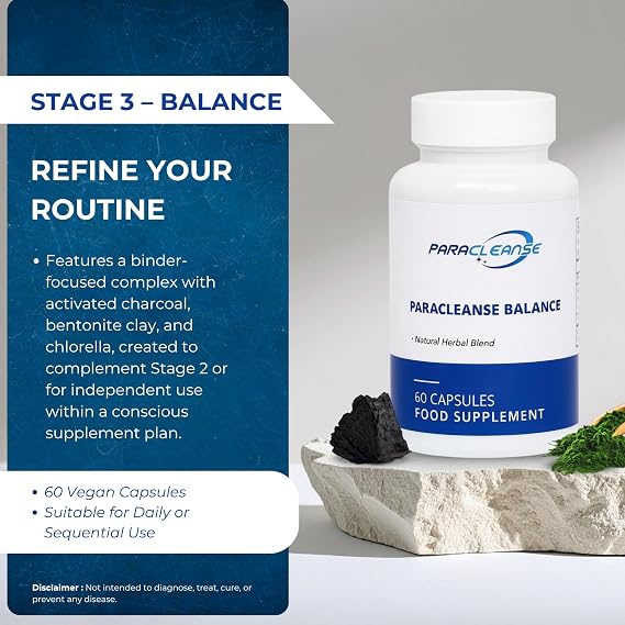 Paracleanse Purge – Stage 2 Cleanse with Black Walnut, Clove, Wormwood & Black Seed, 60 Vegan Capsules, UK Made, Supports Gut Reset, Part of 4-Stage Protocol or Standalone