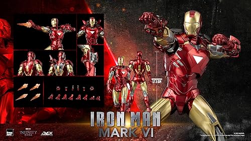 Miniatura 5 de Marvel Infinity Saga Iron Man Mark 6 DLX Figura de acción
