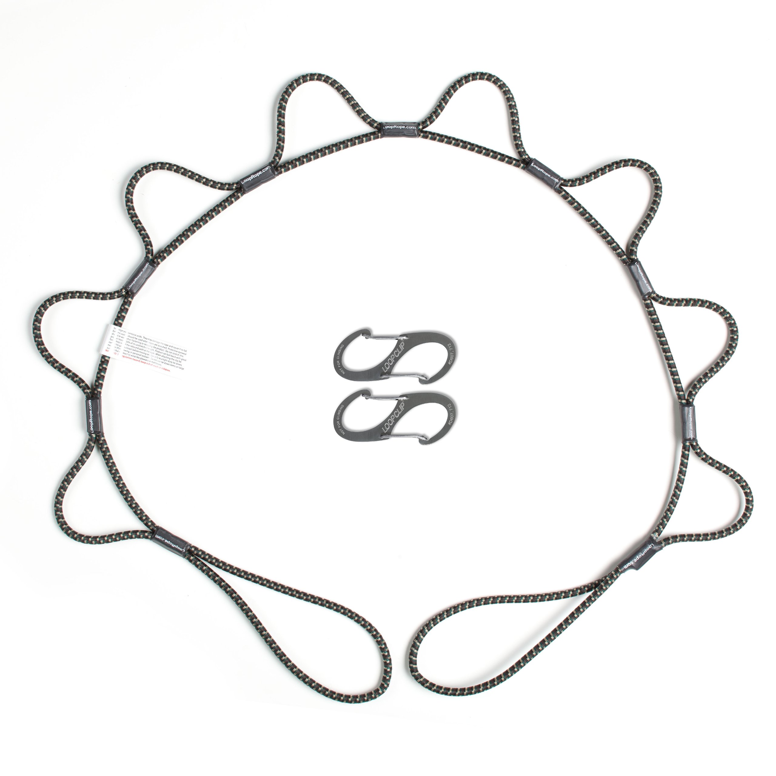 LOOPROPE| Bungee Cord Tie Down System | Adjustable Cargo Strap | Knot Free | Truck, RV, ATV, Camping,Outdoor Accessory, Multipurpose | Loop, Clip and Go | 5 Feet | Camo