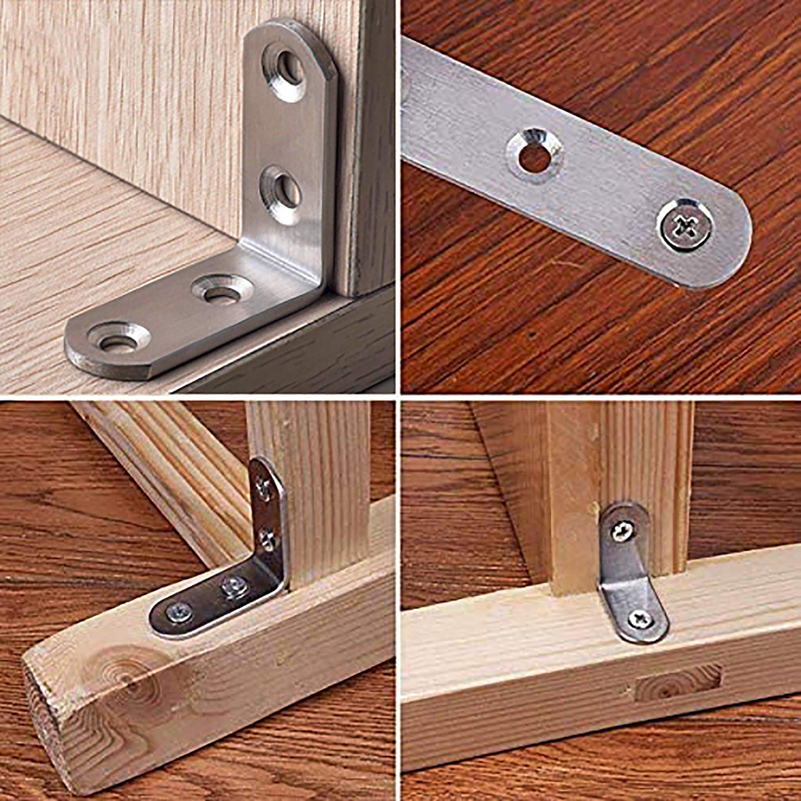 30-tlg. Metall-Eckverbinder Set Mit Schrauben - Für Möbelmontage & Reparatur