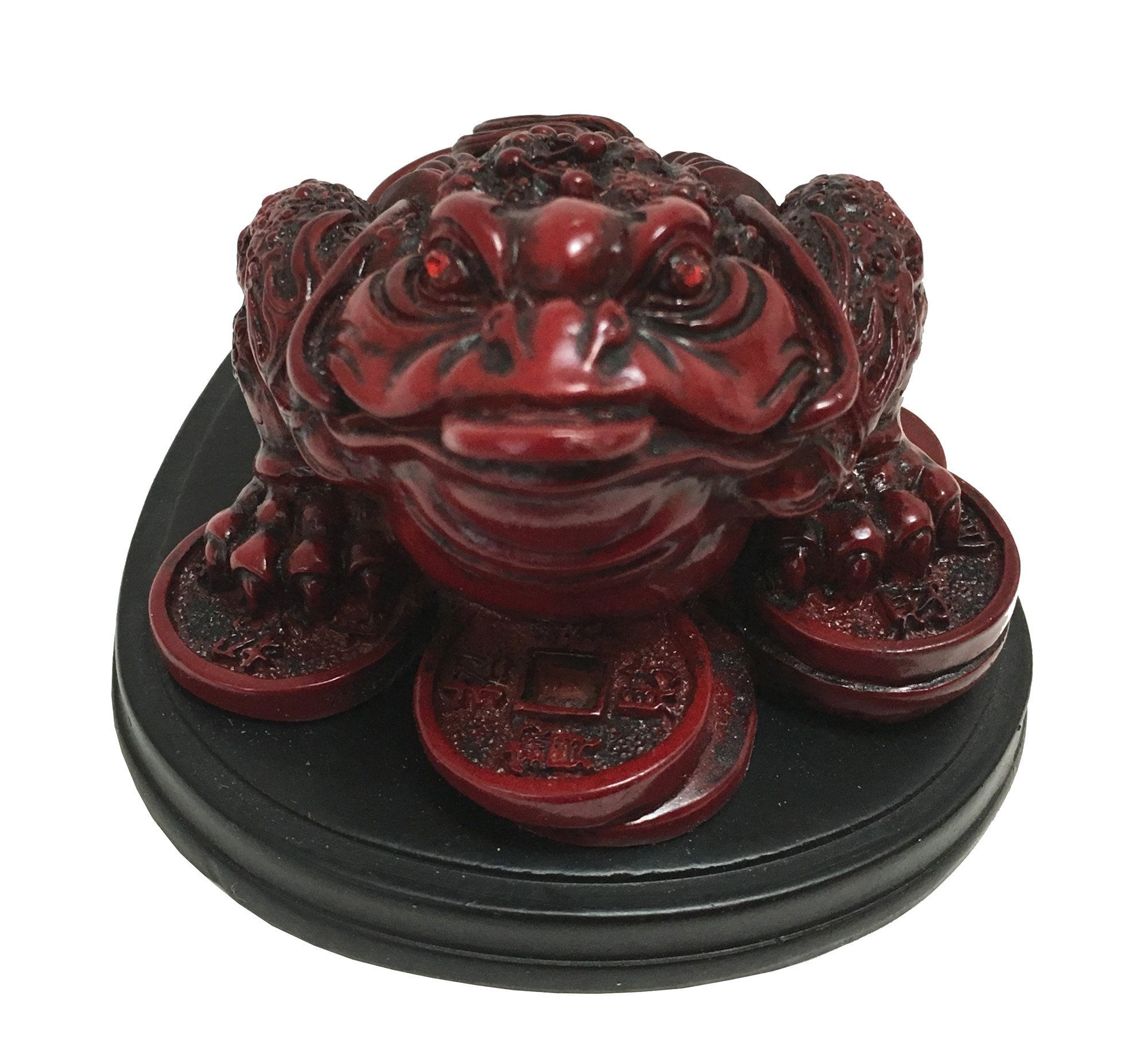 Feng Shui Black 3 Legged Money Toad Frog (A2781)