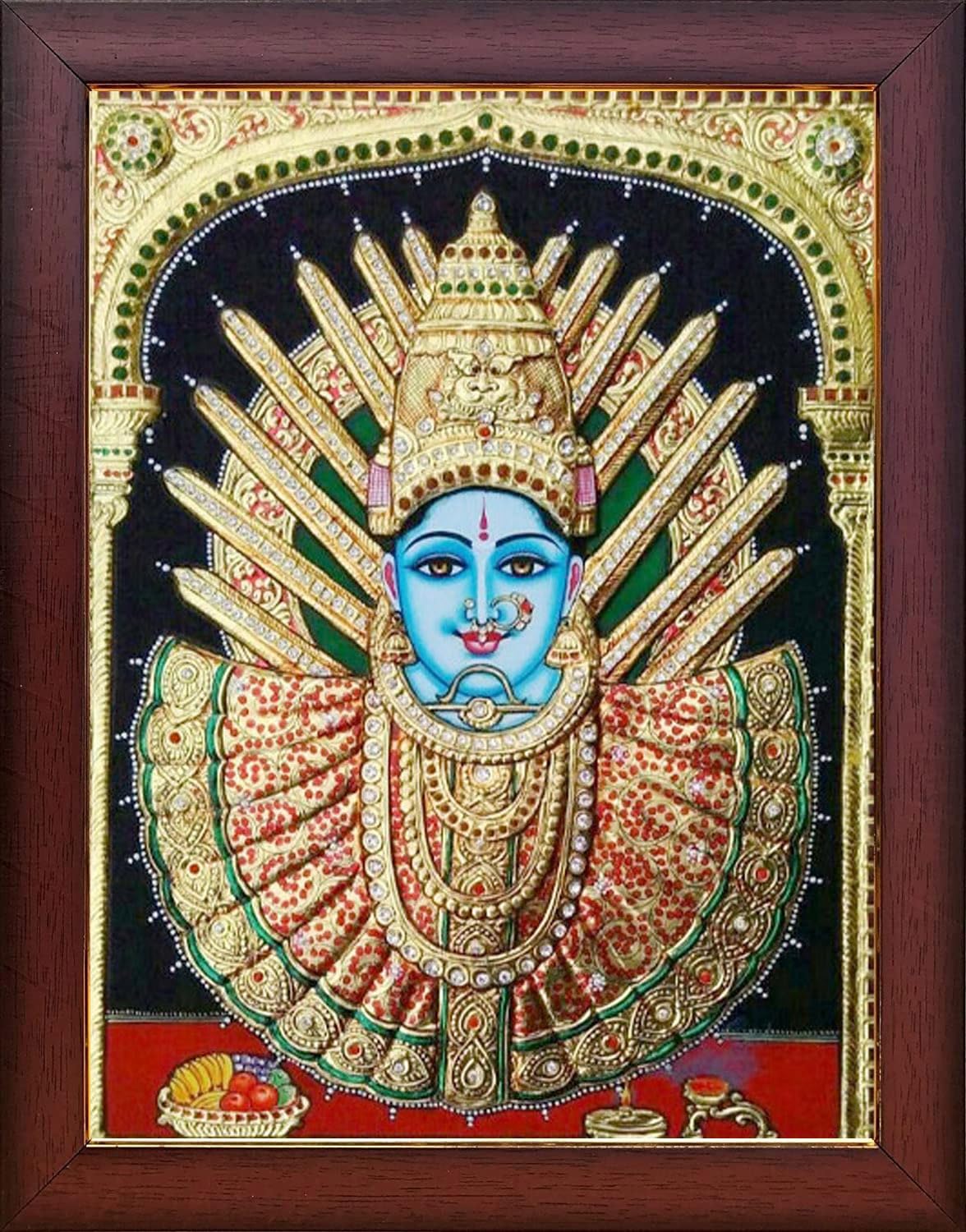 RENUKA/YELLAMMA TANJORE STYLED PRINT WITH FRAME
