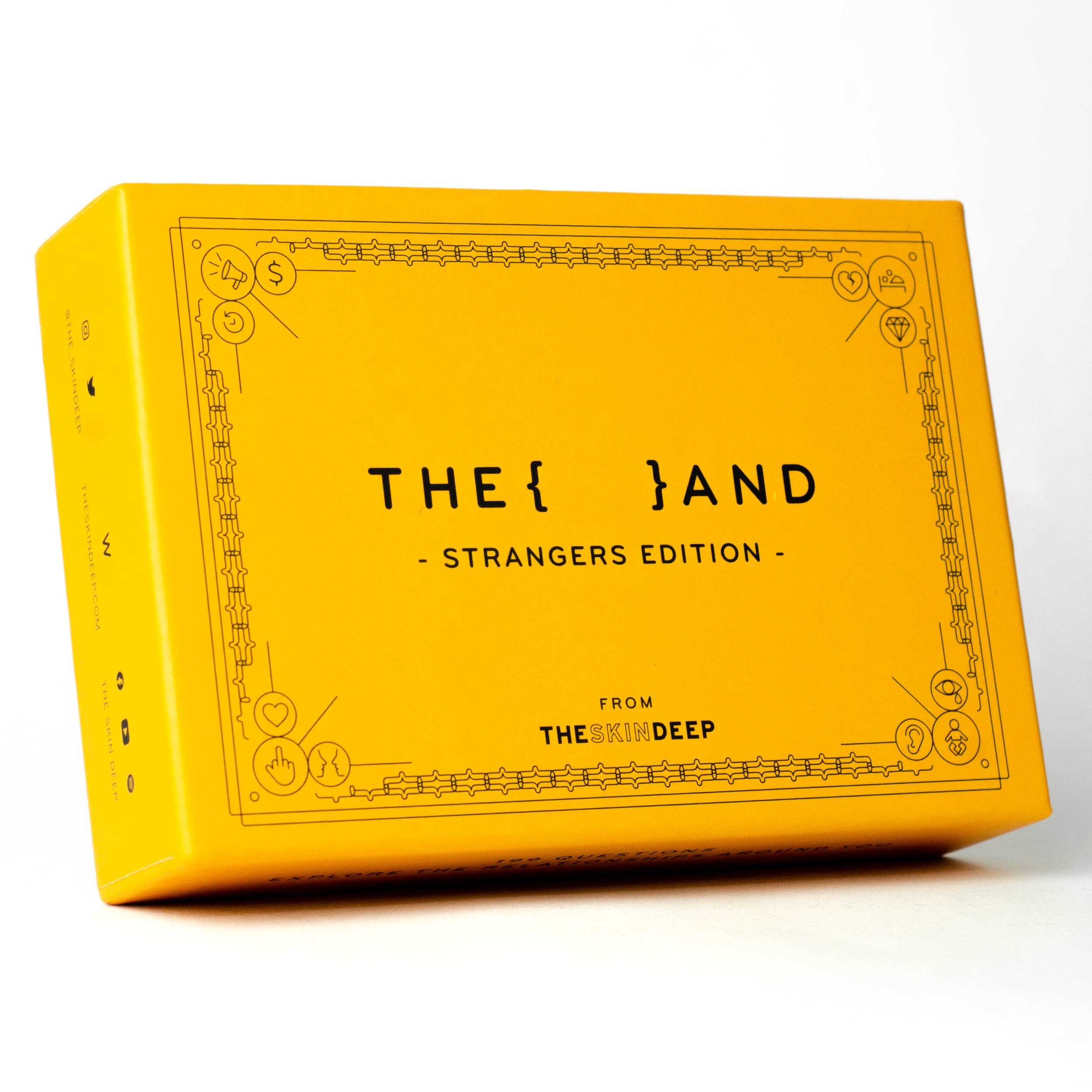 {THE AND} Strangers Edition - Conversation Starter Card Game - Fun Getting to Know You Game - Ice Breakers to Reduce The Space Between You and a Stranger - Questions to Make a Friend by The Skin Deep