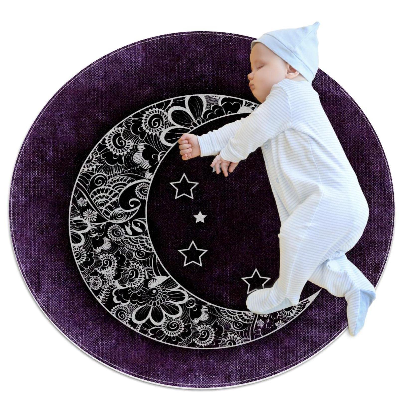 Tapis de bain antidérapant : fini les glissades grâce au grand format rond 1m
