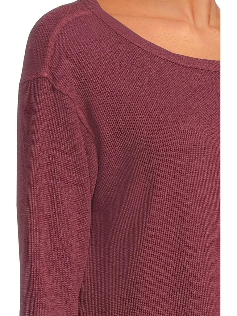 Brown Mod-o-doc Long Sleeve Dropped Armhole Oversized Top