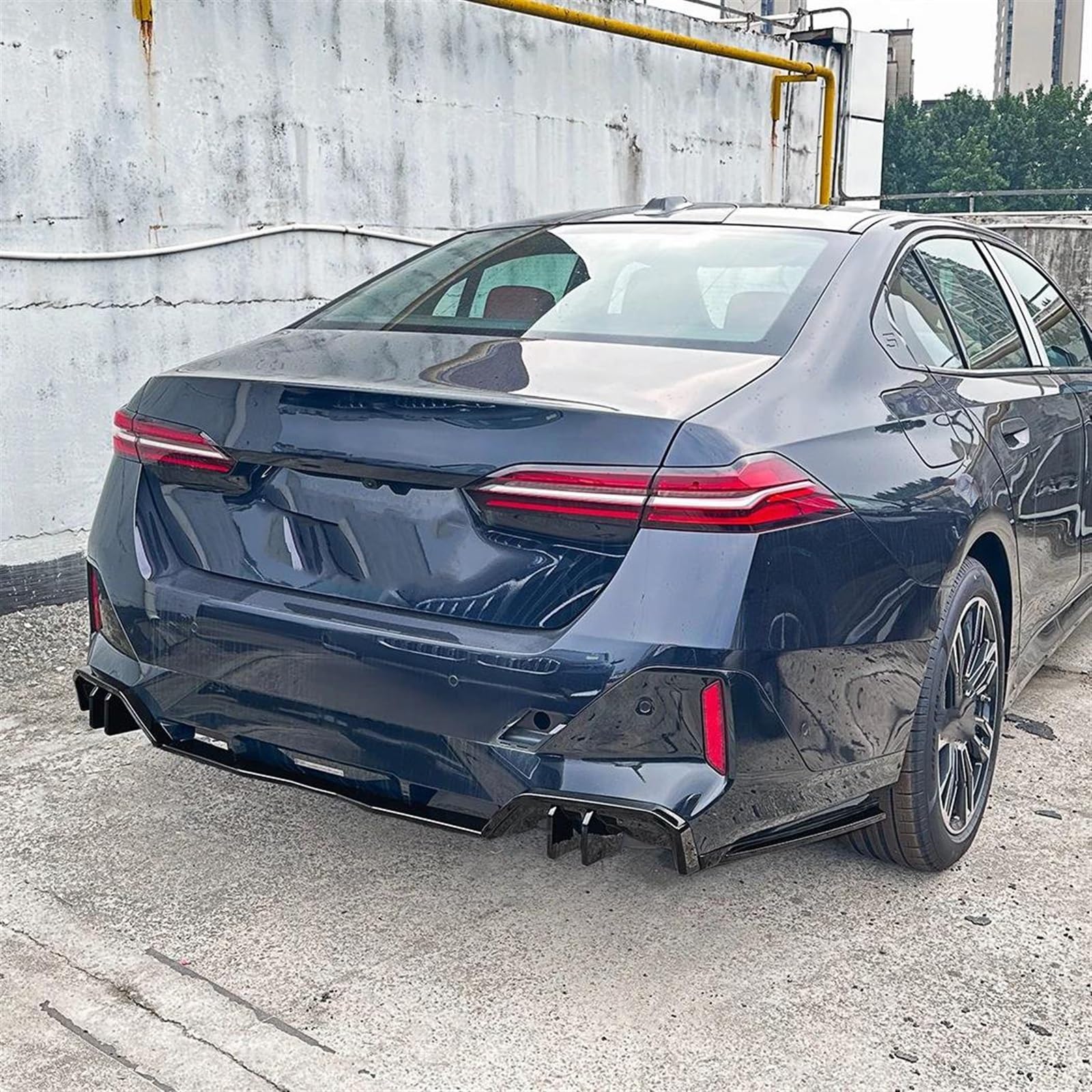 Aileron Arrière Voiture Pour BMW Série 5 I5 G60 2024 + M5 Aile Arrière Coffre Aileron Aile Toit Spoiler Ailes Auto Accessoires Becquets Arrière(Gloss Black
