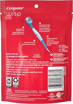 Colgate Wisp Portable Mini-Brush Max Fresh, Peppermint, 2 Pack (24 Count)