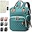 SHITIESHOU Diaper Bag Backpack Baby Bag, Baby Girl Boy Diaper Bag for Dad Mom with Pad, 16 Pockets, Pacifier Case, Large Diaper Bags Unisex for Travel (Green)