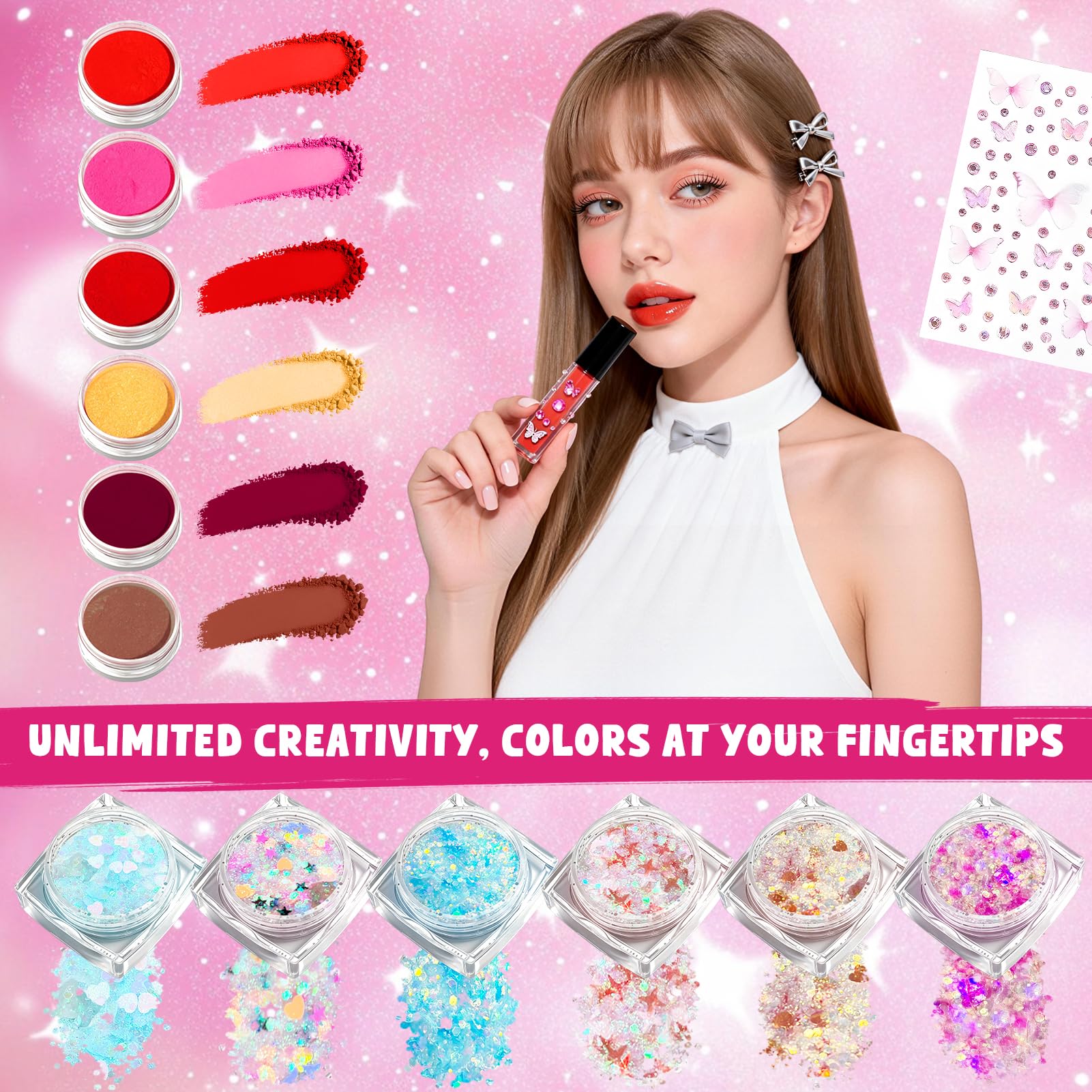 DIY Gloss Labios, Lip Gloss Making Kit, Kit Manualidades Adultos, Incluye Lip Gloss Base y Herramientas de Bricolaje, Haz Cosméticos Divertidos