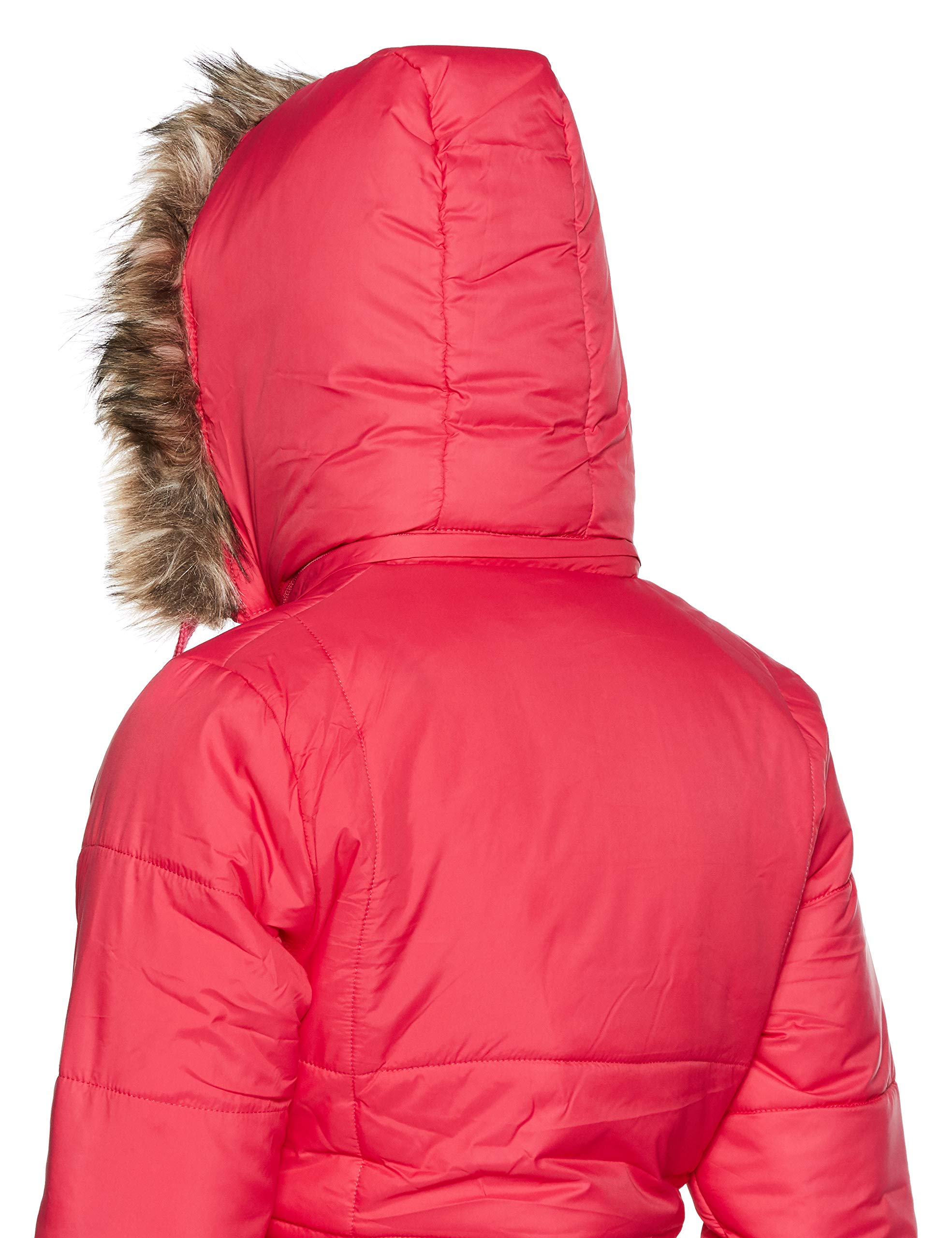 Qube By Fort Collins Nylon Women's Parka Coat Standard Length Jacket Pink, Large 4