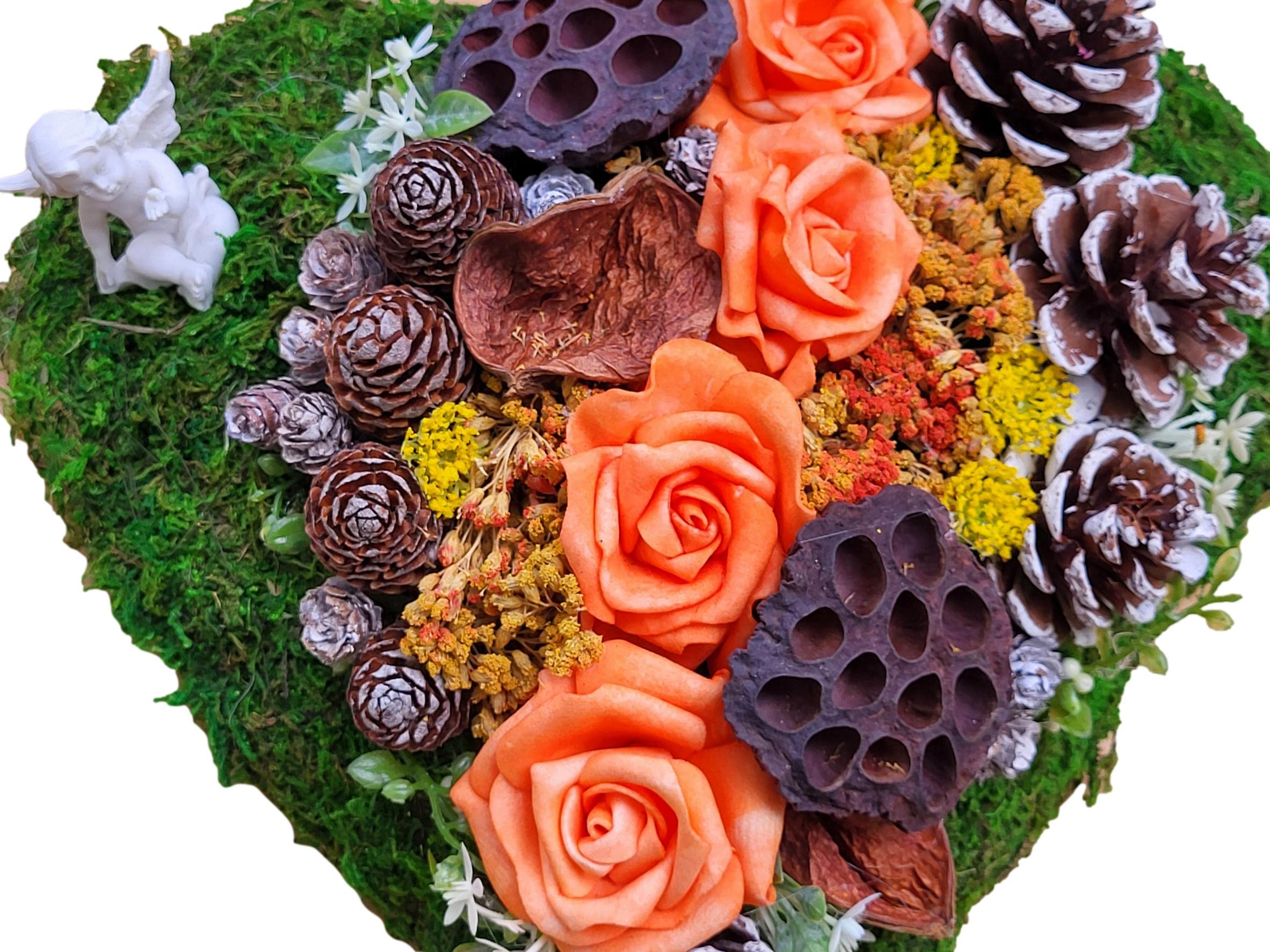 Der kleine Dekoladen Deko & Geschenke by Sabine Faust Lünen Grabschmuck Herzform Grabschmuck Blumengesteck Grabgesteck Urnengrab Grabaufleger künstlich