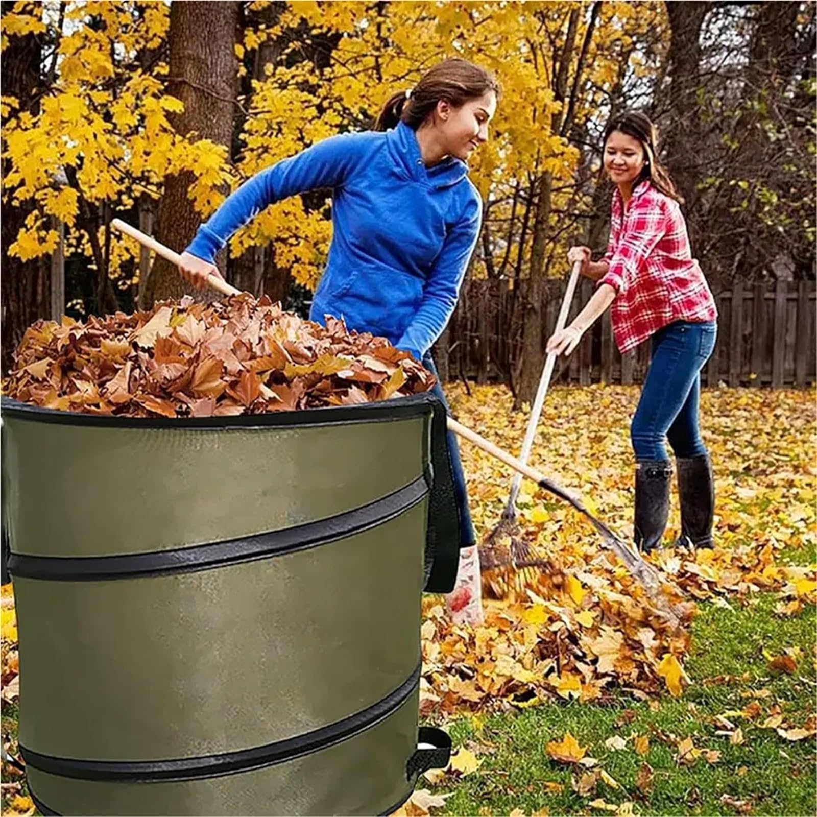 Gartensack Pop Up 30-Gallonen-Abfallbeutel/Gartenbeutel, wiederverwendbarer Rasen/Blätter-Mülleimer/zusammenklappbarer Gartenbeutel geeignet
