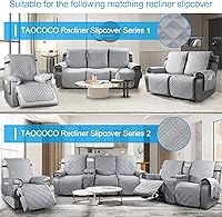Vista 4 de TAOCOCO Hebillas antideslizantes para funda reclinable (3 piezas, negro)