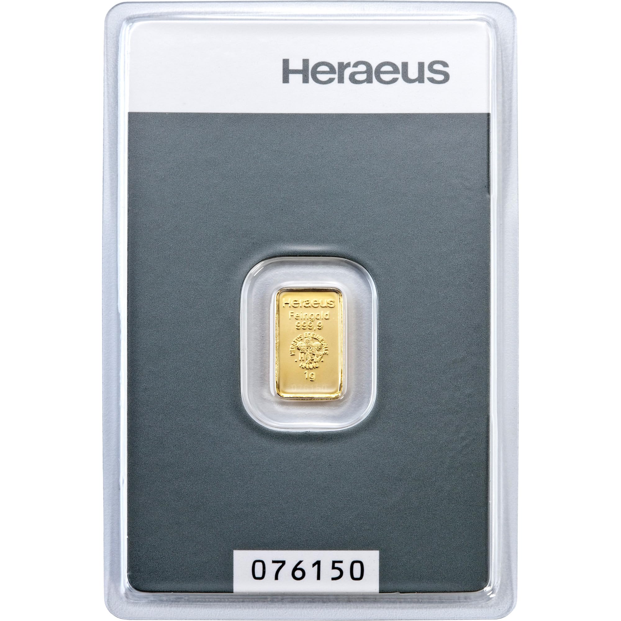 Gold zum Verschenken – Goldbarren 1g Heraeus - 999.9 Feingold - inkl. Geschenkverpackung, Grußkarte und Echtheitsgarantie