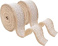 Vista 79 de Mandala Crafts Cinta de arpillera turquesa con alambre de 1 pulgada de ancho para manualidades, rollo de 10 yardas de cinta rústica de arpillera