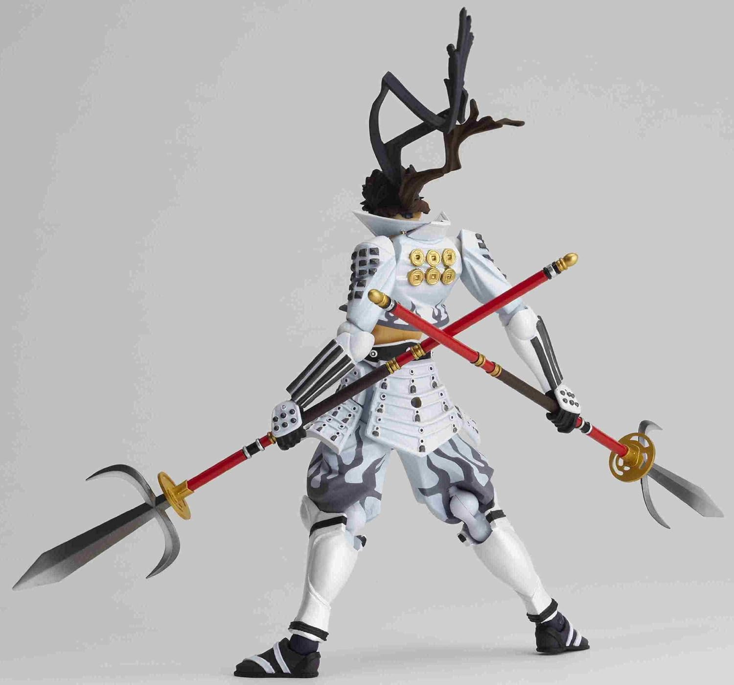 Kaiyodo Revoltech Yamaguchi No.80EX Sengoku BASARA Sanada Yukimura White Ver. Action Figure