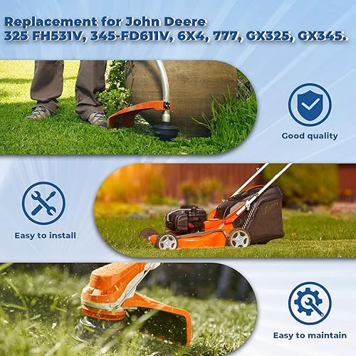 Miniatura 6 de WFLNHB Solenoide de apagado de combustible del carburador 21188-2011 y M138477 Reemplazo para John Deere M138477 LT180 LX277 X475 X520 X540 X700