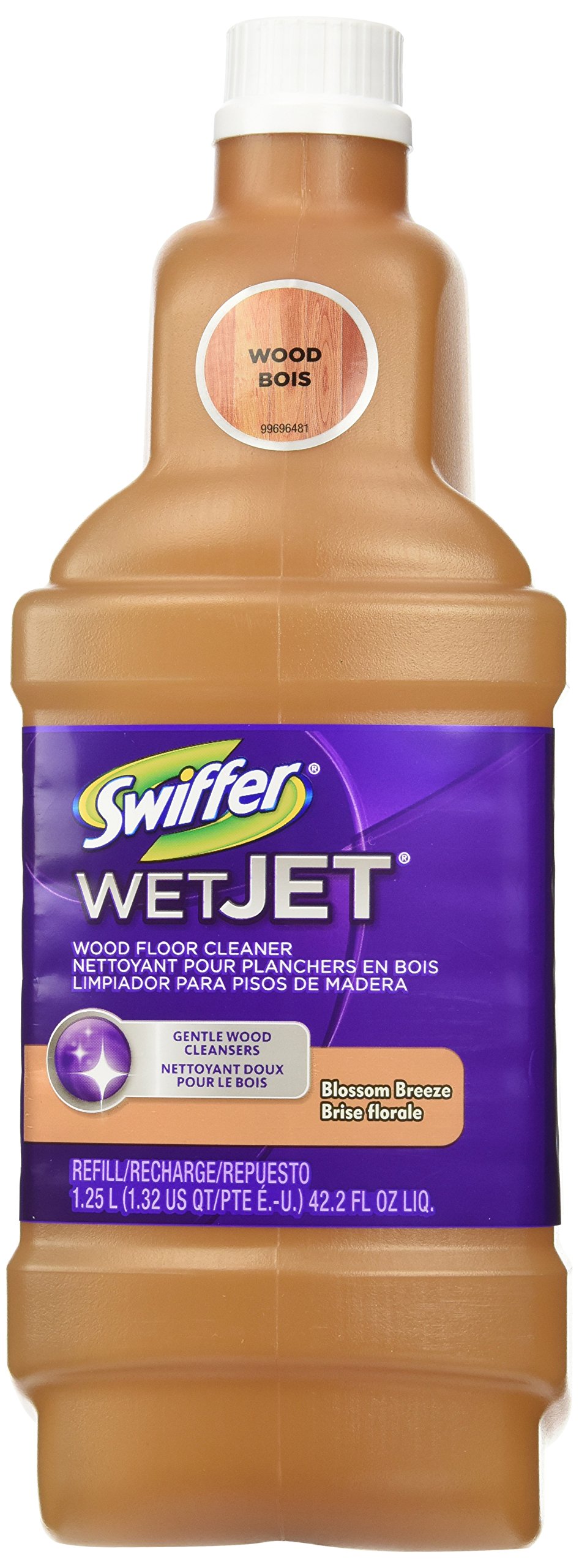 Swiffer Wetjet Wood Solution Wood 1.25 L/1.32 US QT/PTE E.-U/42.2 FL OZ, Blossom Breeze Scent