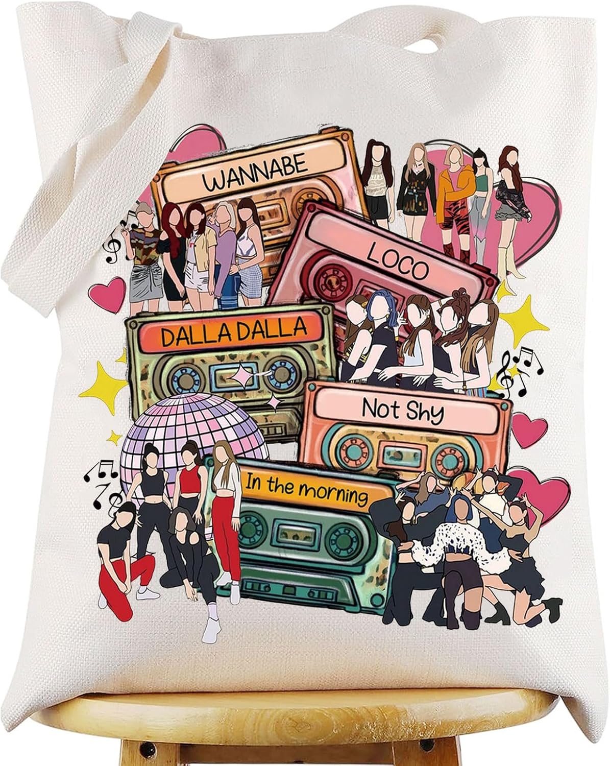 WZMPA Singer Tote Bag Singer Fans Gift Music Lover Shoulder Bag Singer Concert Merchandise