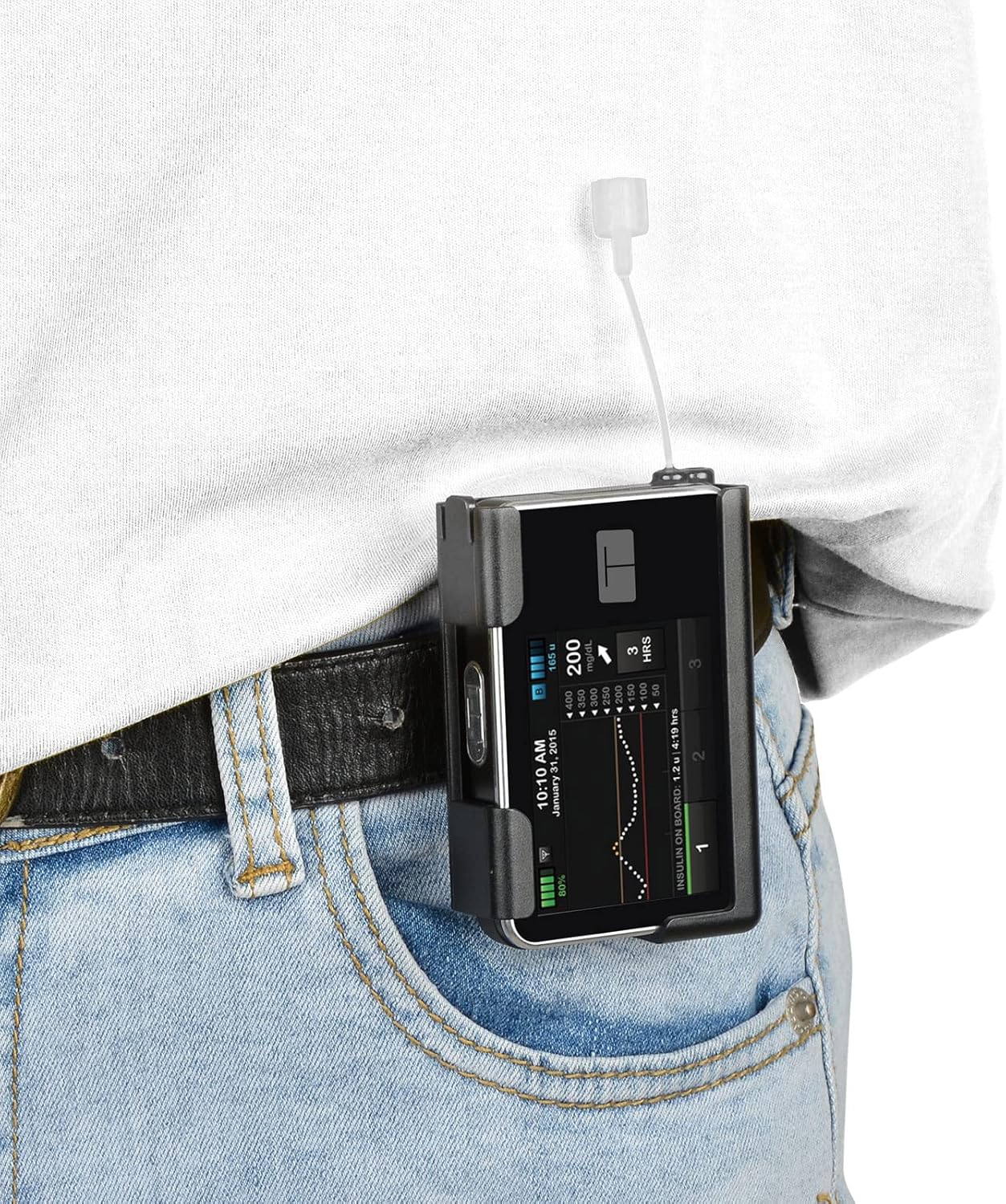 Swiveling Insulin Pump Case for Tandem t Slim X2, t Holster with 360