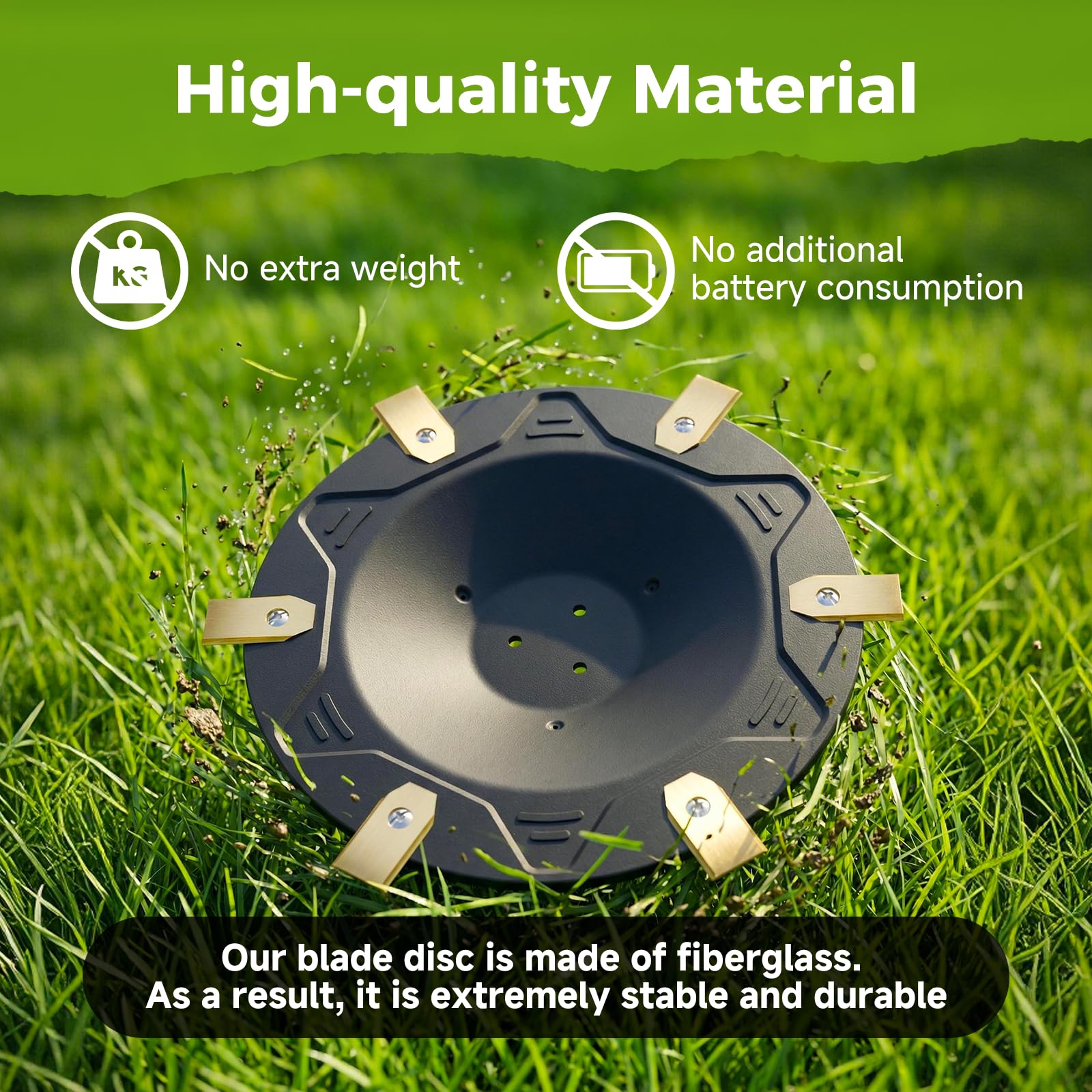 30 ostrzy robota do kosiarki ECOVACS Goat O500, O800, O1200, G1-800, G1-2000, G1 - Premium z 30 ostrzami, 30 śrubami, 1 talerzem na noże z tworzywa sztucznego wzmocnionego włóknem szklanym, 1