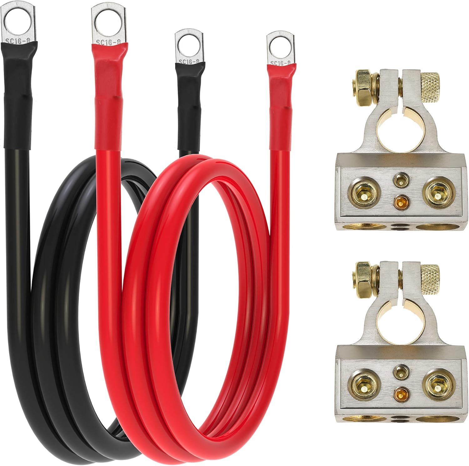 6 AWG Battery Cable 6 Gauge Battery Wires with 5/16