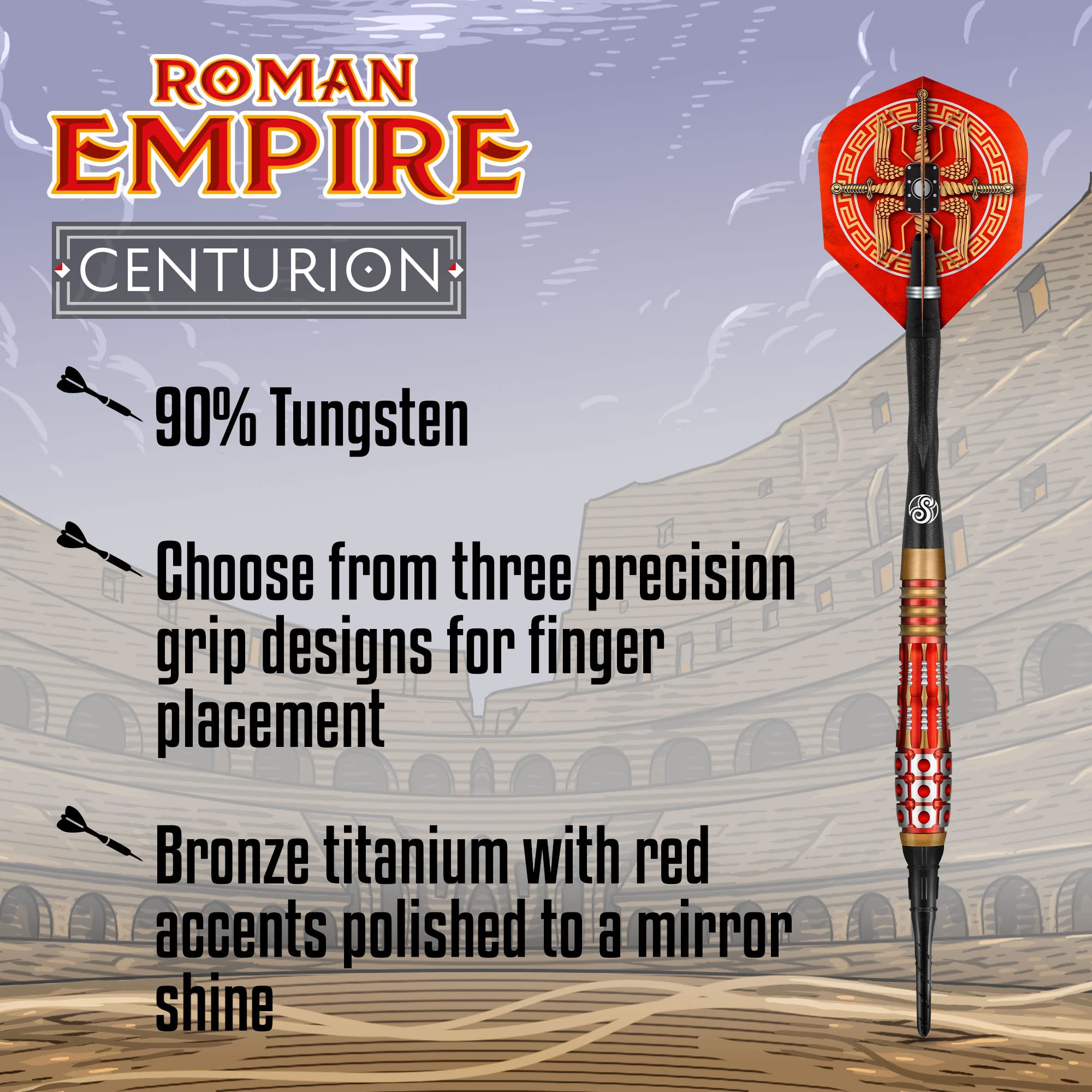 Shot! Roman Empire Centurion Jeu De Fléchettes à Pointe