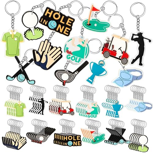 Batiyeer 72 Pack Golf Ball Keychains Bulk Party Favors Sports