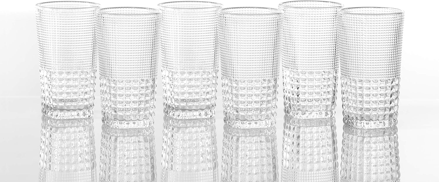 Fortessa Malcolm Iced Beverage Coctail Glass, 15-Ounce, Clear