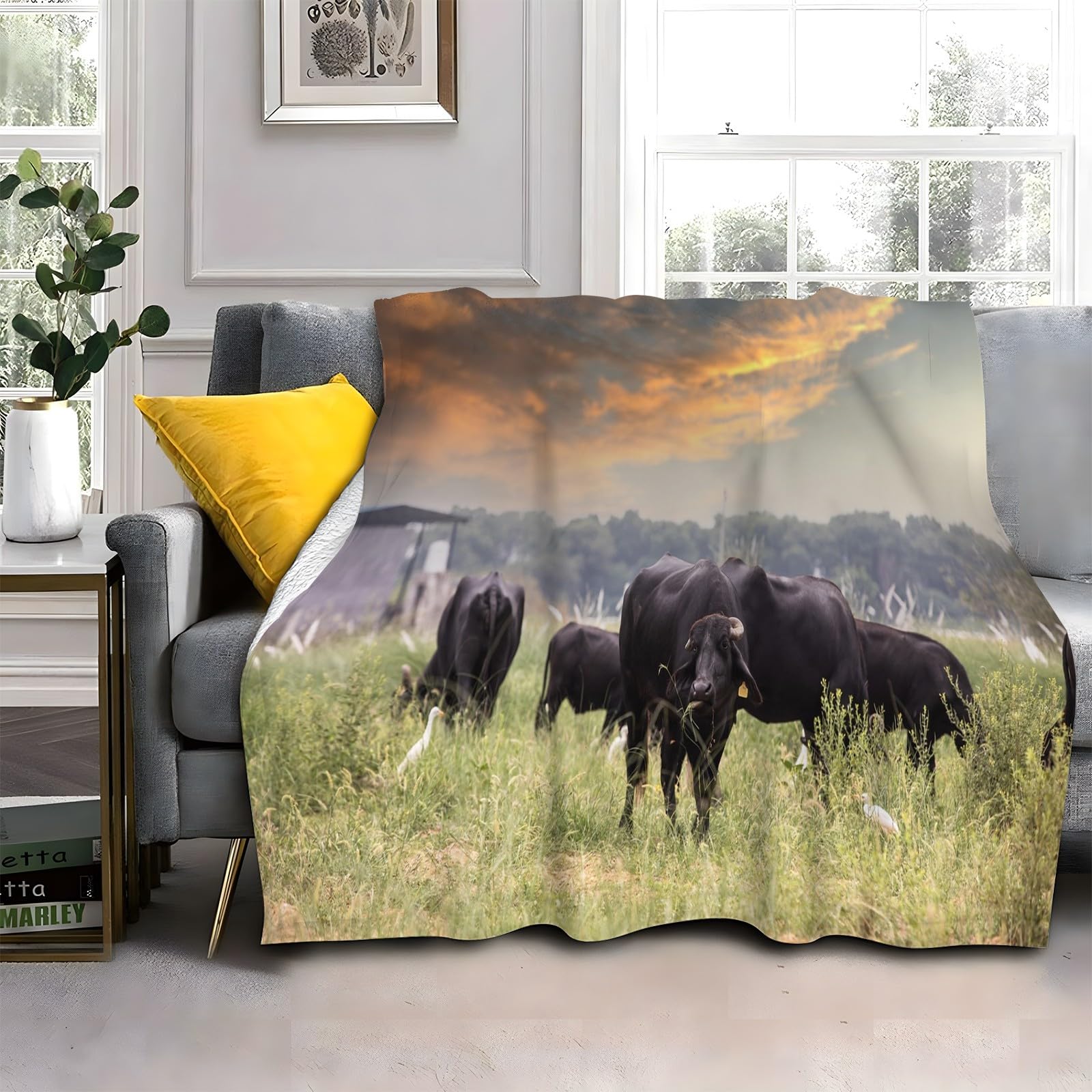 Koc łączny Buffalo Koc na łóżko pojedyncze Ciepło Miękkie, puszyste koce na sofę flanelowe 180 x 200 cm na wszystkie pory roku