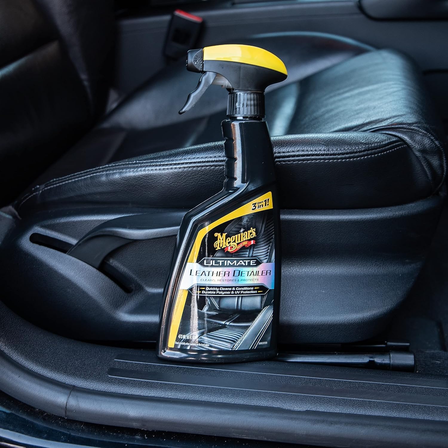 Meguiar's Ultimate Leather Detailer 473 ml Cleans, Restores & Protects Leather - G201316EU