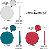 Vista 22 de Drillbrush Cepillo de fregar - Accesorio para cepillo de taladro - Limpieza de piedras - Cepillo de limpieza profunda - Cepillo limpiador de Azul