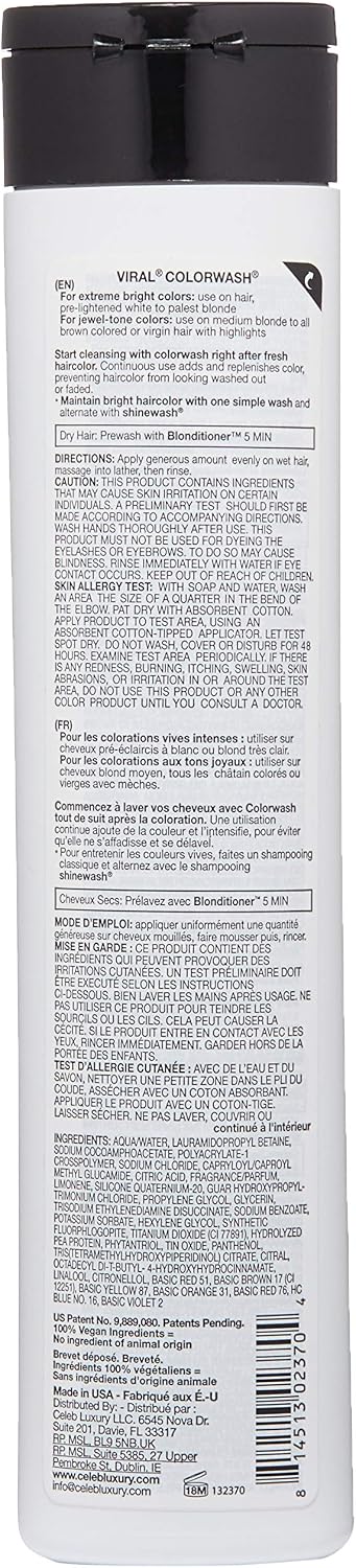 Viral Extreme Red Color Wash by Celeb Luxury, 244 ml (Pack of 1) - Image 3