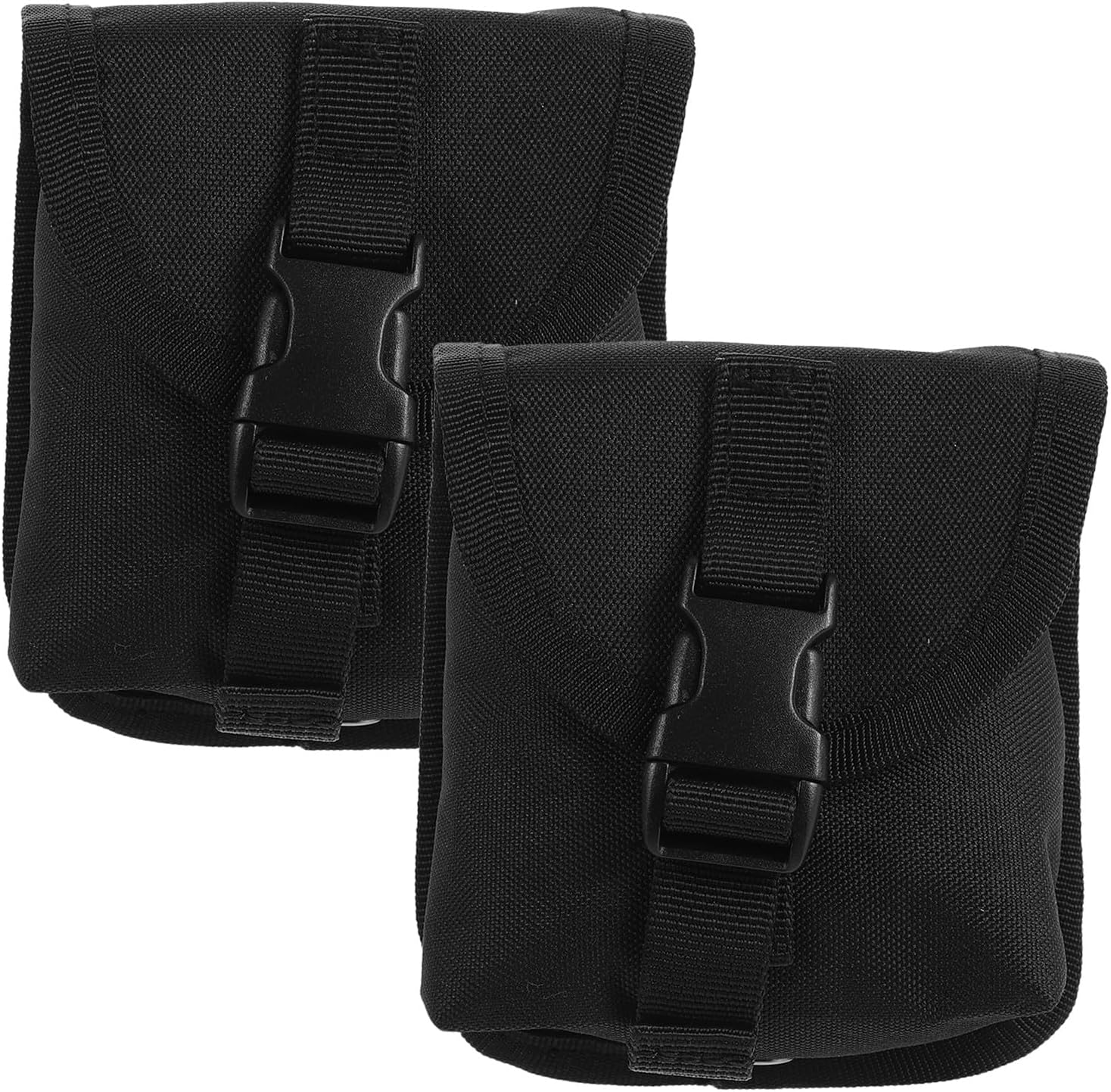 2pcs Dive Weight Bag with Quick Release Buckle, Small Scuba Weight Pocket for Freediving Belt, Storage Pouch for Underwater Sports