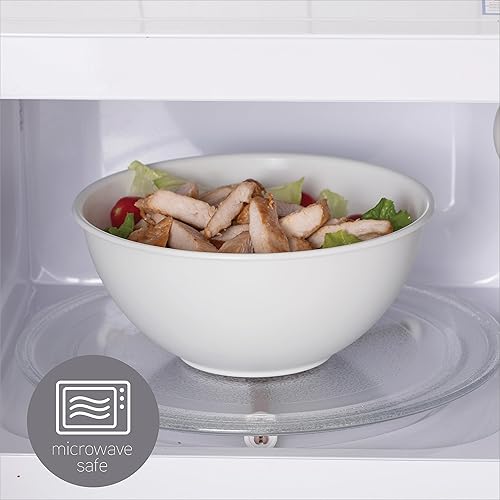 Miniatura 8 de COOK WITH COLOR - Juego de tazones anidables para mezclar de plástico, 12 unidades, 6 tazones de preparación y 6 tapas, aptos para microondas, verde