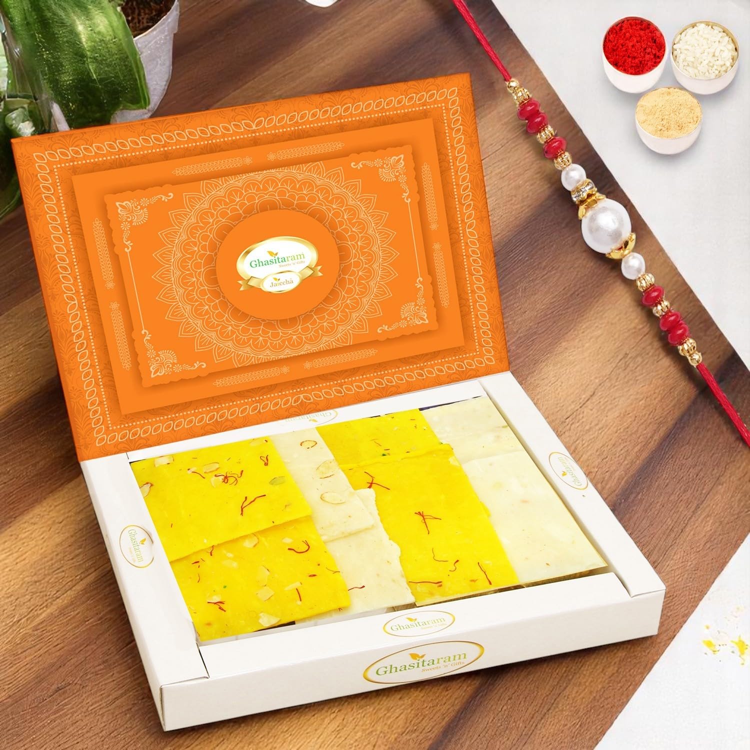 Ghasitaram Gifts Jaiccha Sweets ICE(Bombay) HALWA (400 GMS) |Sweets|Sweet Gift Pack|Diwali Mithai|Indian Mithai|Diwali Gift Box
