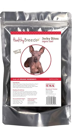 Miniatura 8 de Healthy Breeds Chow Chow Jerky Bites Receta de carne de res Golosinas para perros 5 oz