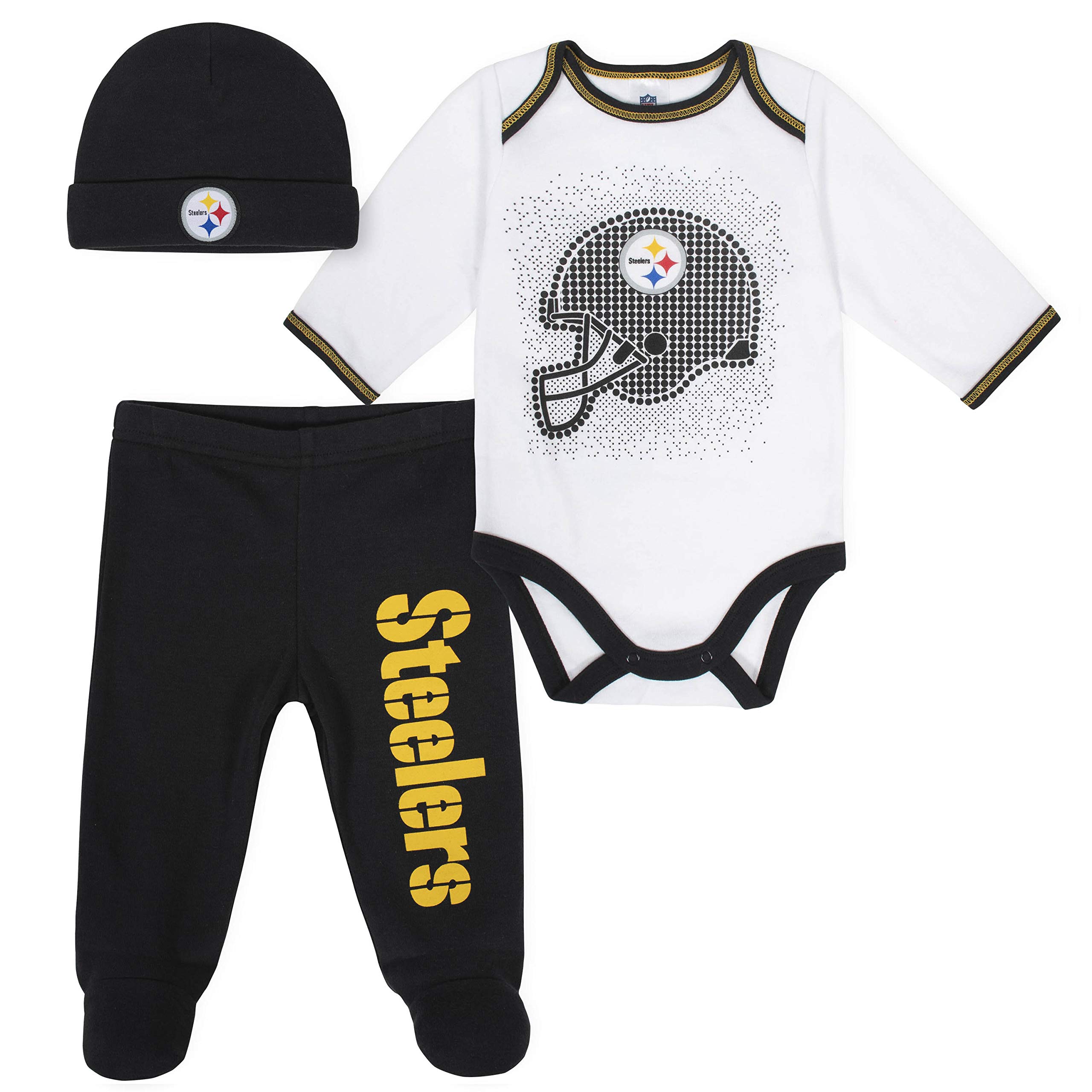 Gerber Unisex Baby NFL Team Footed Pant and Bodysuit Gift Set