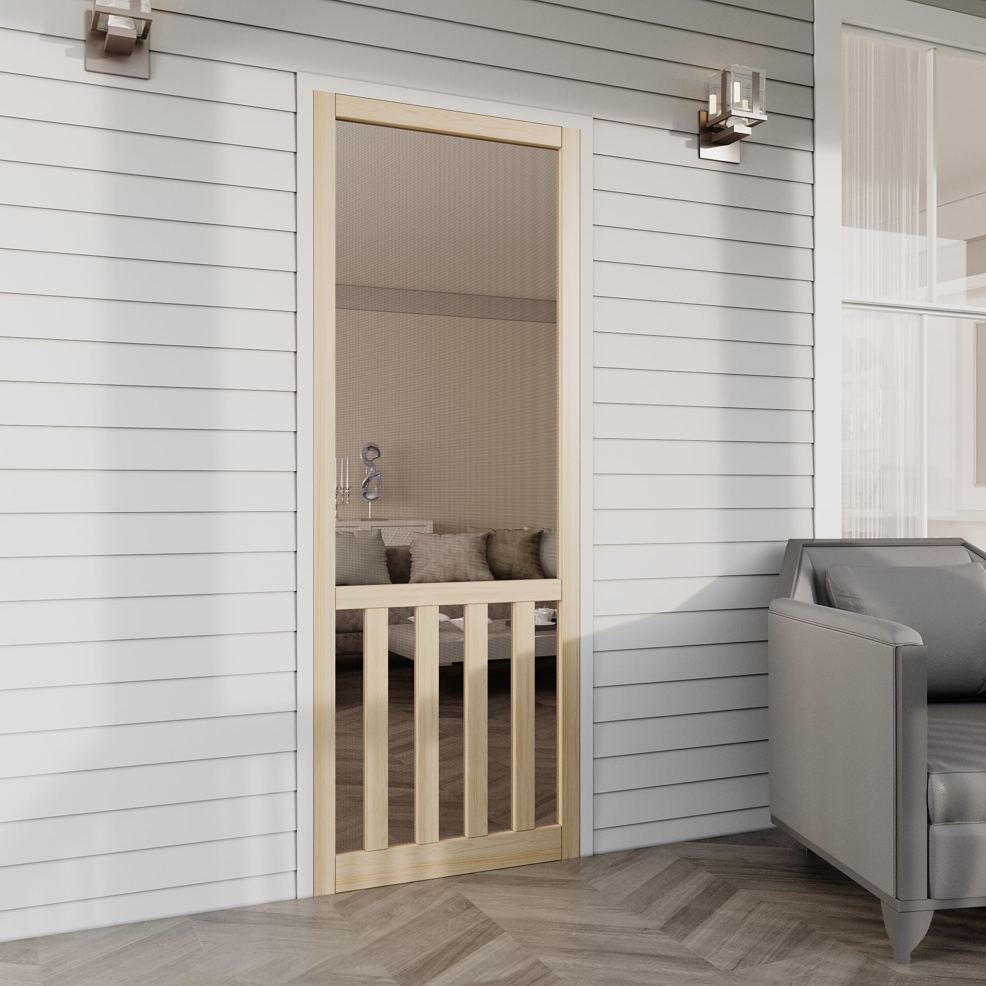 AINLARRY Solid Wood Screen Door Slab
