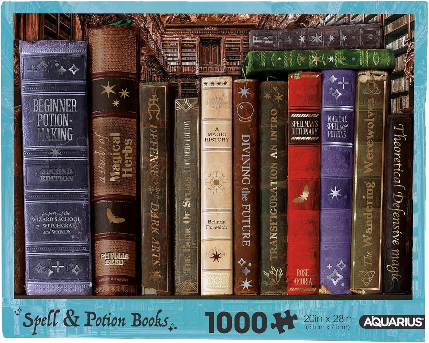 AQUARIUS Spell & Potion Books Puzzle (1000 Piece Jigsaw Puzzle) - Glare Free - Precision Fit, 22'' x 28'' (65489)