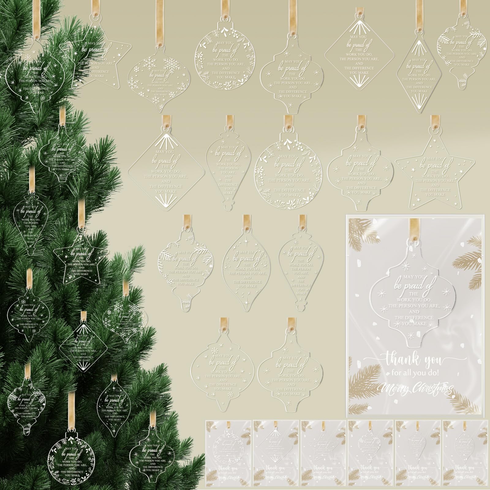 Décoration de Noël en acrylique Be Proud : offrez de la reconnaissance à ceux qui comptent