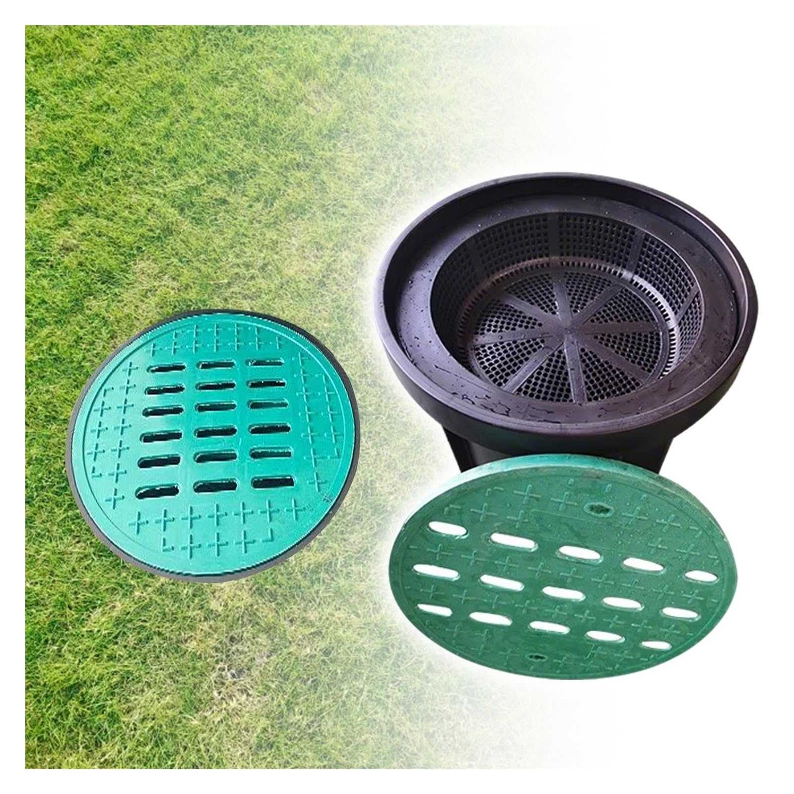 Bassin de récupération des eaux pluviales robuste et kit de drainage pour usage commercial