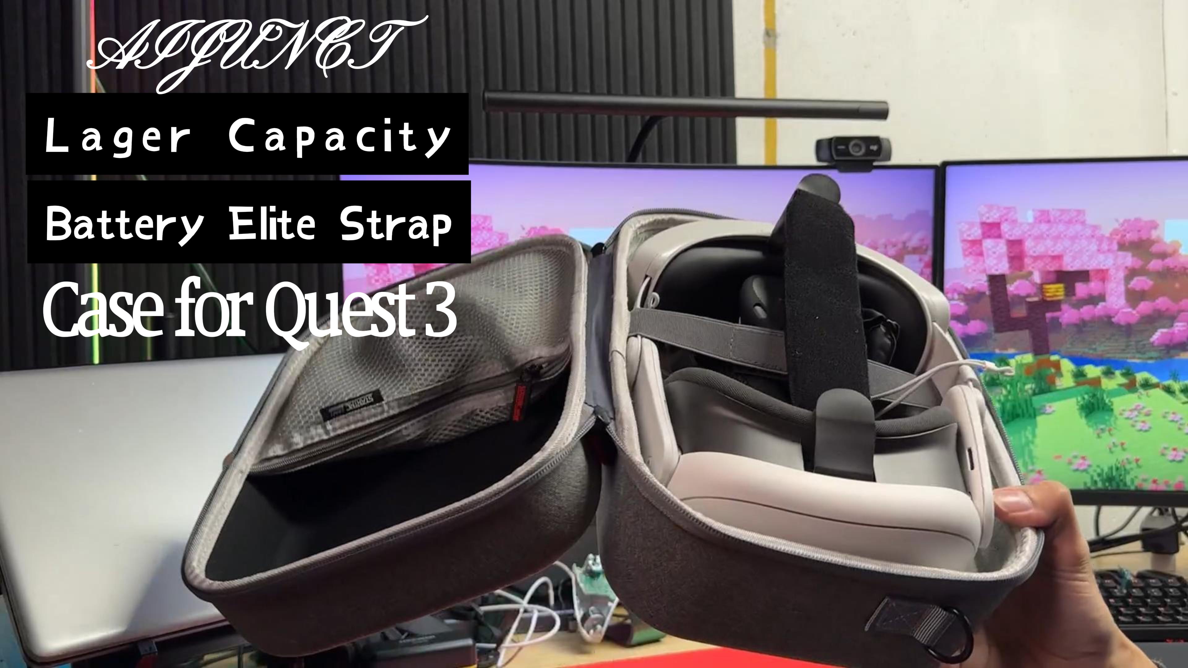 AIJUNCT Carrying Case for Meta Quest 3S and Quest 3，Compact Space