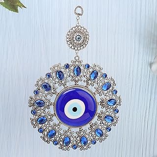 Zerodis 幸運の保護ペンダントトルコガラスのお守りエレガントなブルー邪眼のお守り家庭用歓迎ギフト