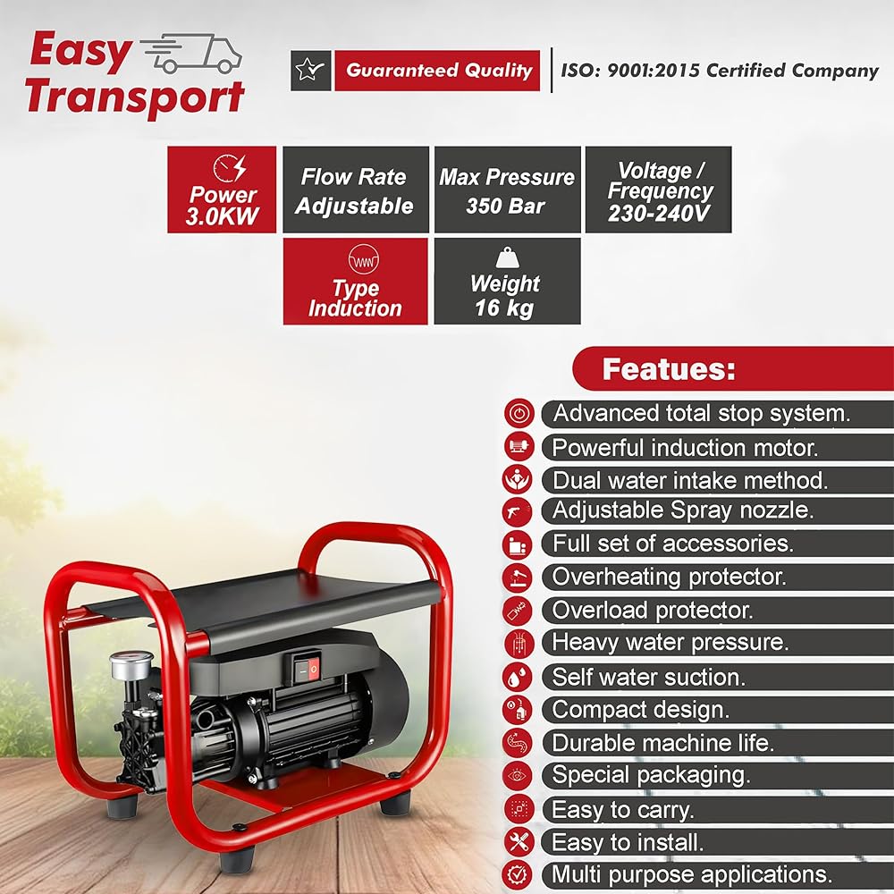 TEXUM CPW 1 Commercial Portable high Pressure Car Washer Machine for