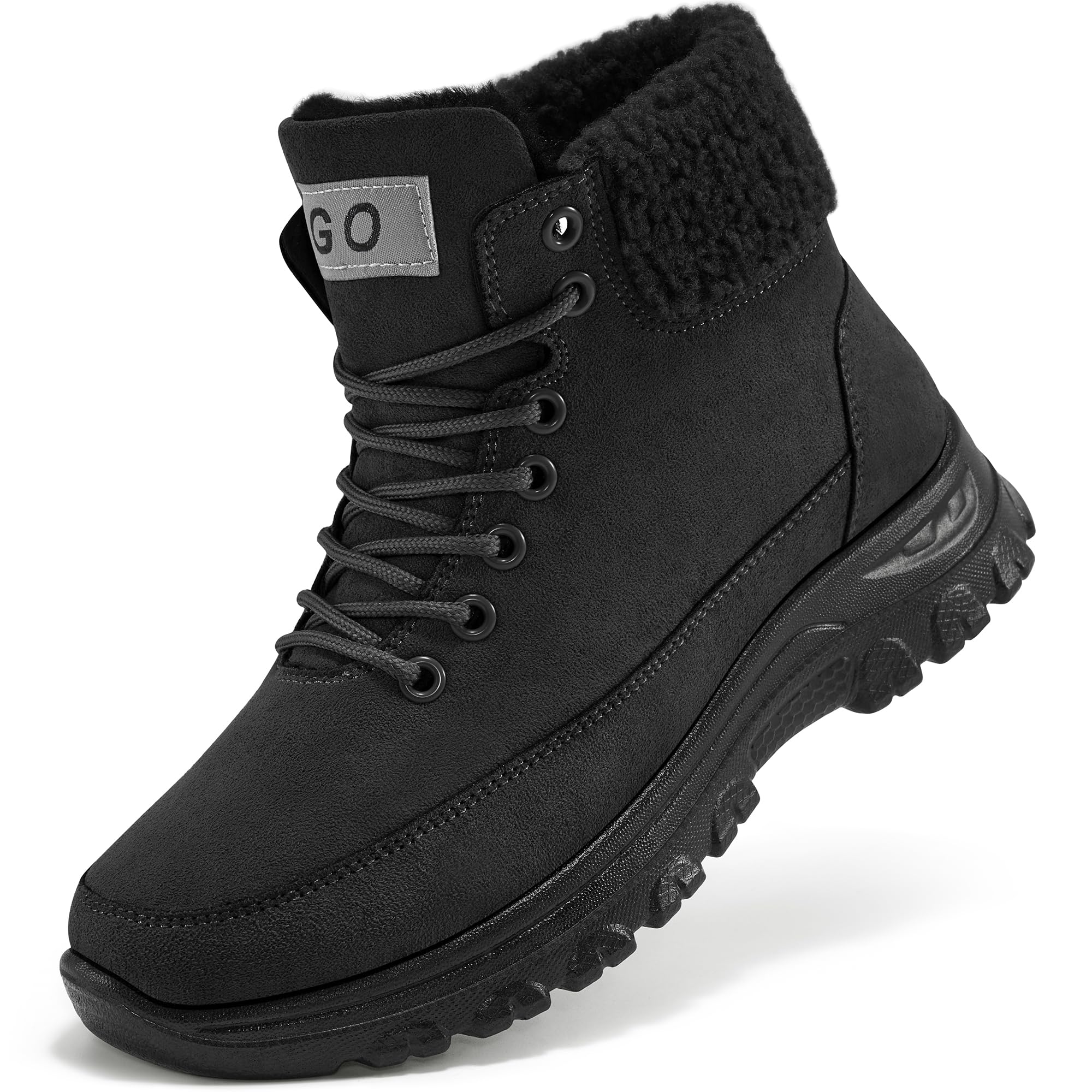 Women Winter Snow Boots 2025 Comfortable Ankle Booties Warm Lace Up Fur Lined Shoes Walking Outdoor