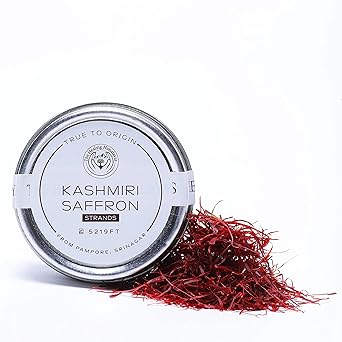 The Healing Himalayas Finest A++ Grade Kashmiri Kesar/Saffron Threads for Pregnant Women, Skin, Face, Food and Puja 2g - image, photos