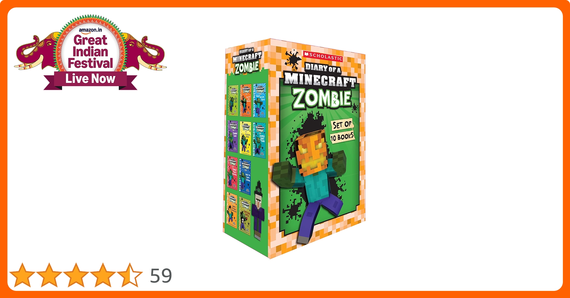 Diary Of A Minecraft Zombie Box Set (Books 1 to 10) : Zack
