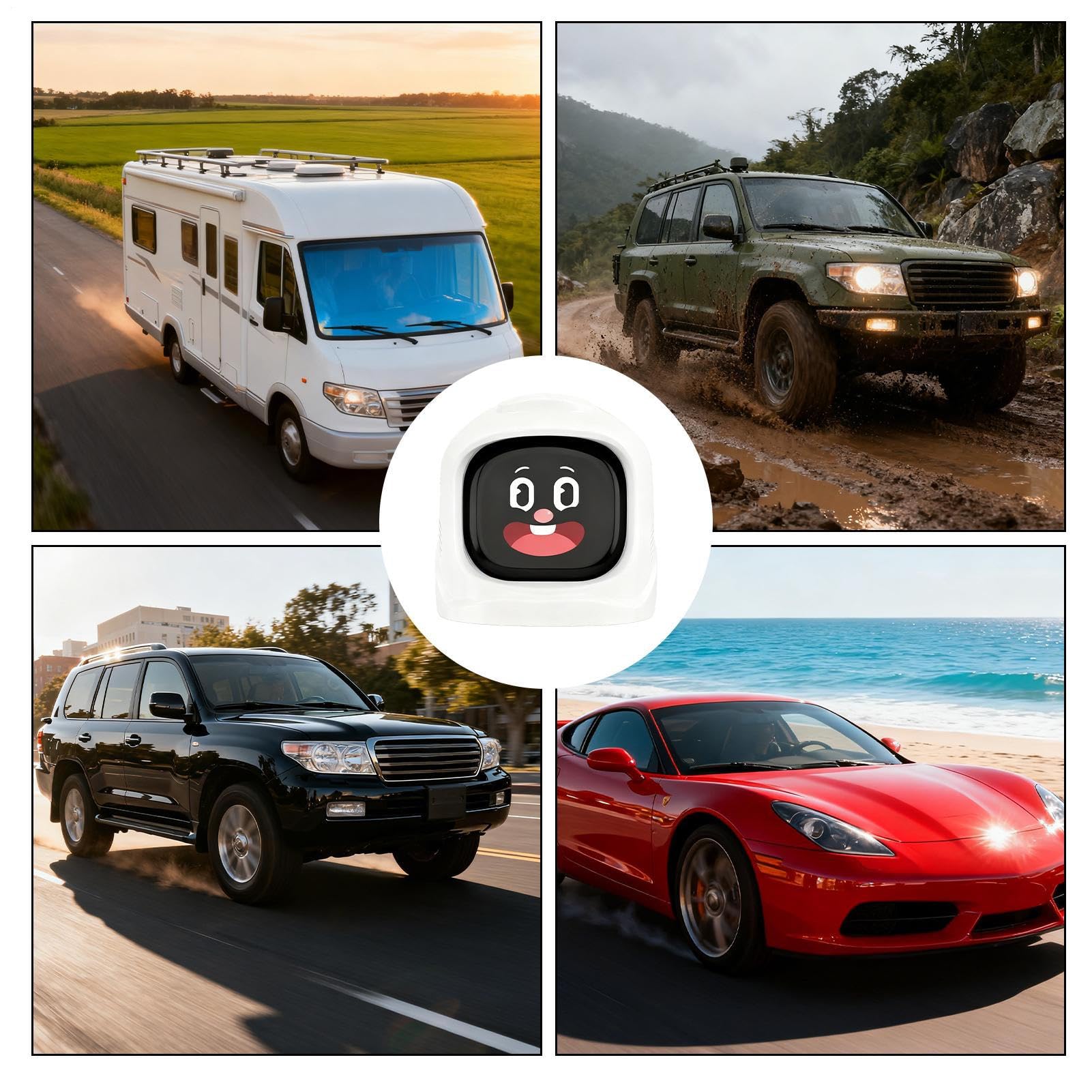 Decorazioni Per Cruscotto Auto Figurine Auto Divertenti Ricaricabili | Ornamenti Robot Elettrici Per Cruscotto Per Auto Camper SUV Donne Uomini Guidatore Pendolarismo Viaggio Viaggi Lunghi