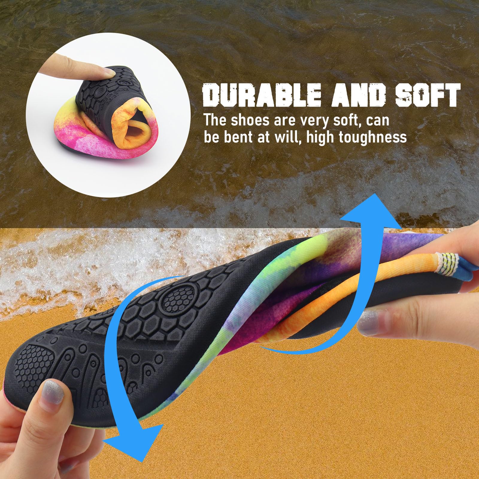 FANWINKJ Scarpe da Nuoto e Yoga, Scarpe da Acqua Traspiranti ed Eleganti per la Spiaggia, Lo Sport, Il Surf e Il Nuoto, Uomini e Donne